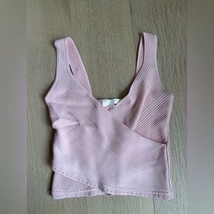 Jonathan Simkhai Pink Ribbed Sleeveless Top